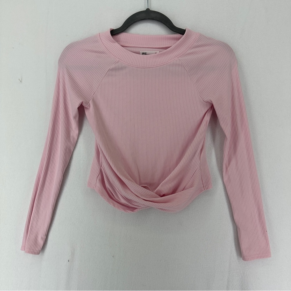 Epic Threads Wrap Cropped Long Sleeve Size M